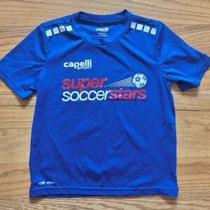 Kid’s Capelli Sport Super SoccerStars Blue Short Sleeve Shirt - XXS 4-5